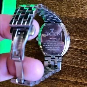 Croton Ladies Silvertone Swiss Quartz \